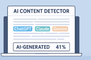 AI content detector analyzing ChatGPT, Gemini, and Claude text