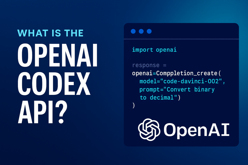 OpenAI Codex API Python example showing how to generate a function that adds two numbers