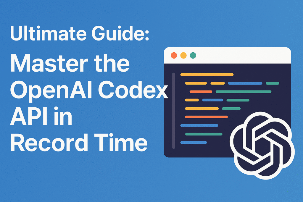 Ultimate Guide: Master the OpenAI Codex API in Record Time